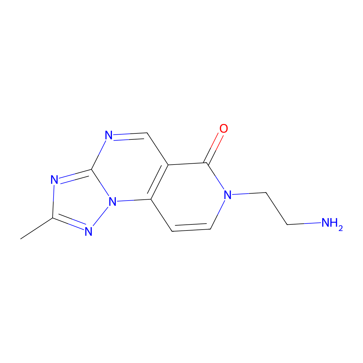 7-(2-aminoethyl)-2-methylpyrido[3,4-e][1,2,4]triazolo[1,5-a]pyrimidin-6(7H)-one molecular structure, CAS 1322604-97-6