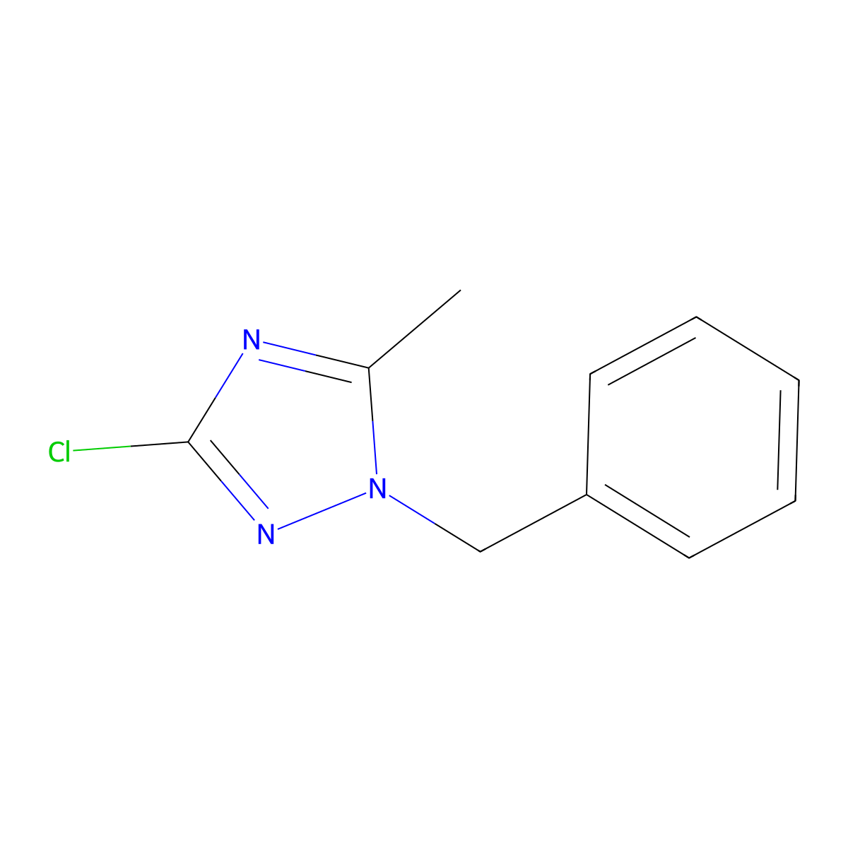 1-benzyl-3-chloro-5-methyl-1H-1,2,4-triazole molecular structure, CAS 1322604-99-8