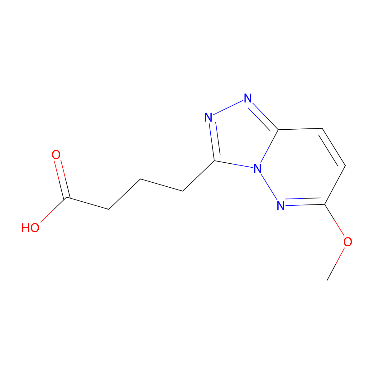 4-(6-Methoxy-[1,2,4]triazolo[4,3-b]pyridazin-3-yl)butanoic acid molecular structure, CAS 1322605-17-3