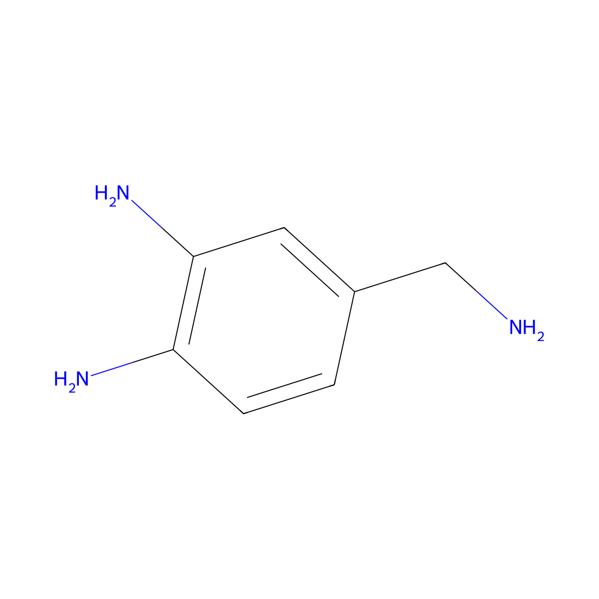 4-(Aminomethyl)benzene-1,2-diamine molecular structure, CAS 132261-23-5