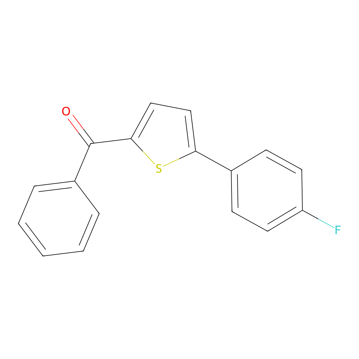 [5-(4-Fluorophenyl)-2-thienyl]phenylmethanone molecular structure, CAS 1322616-79-4