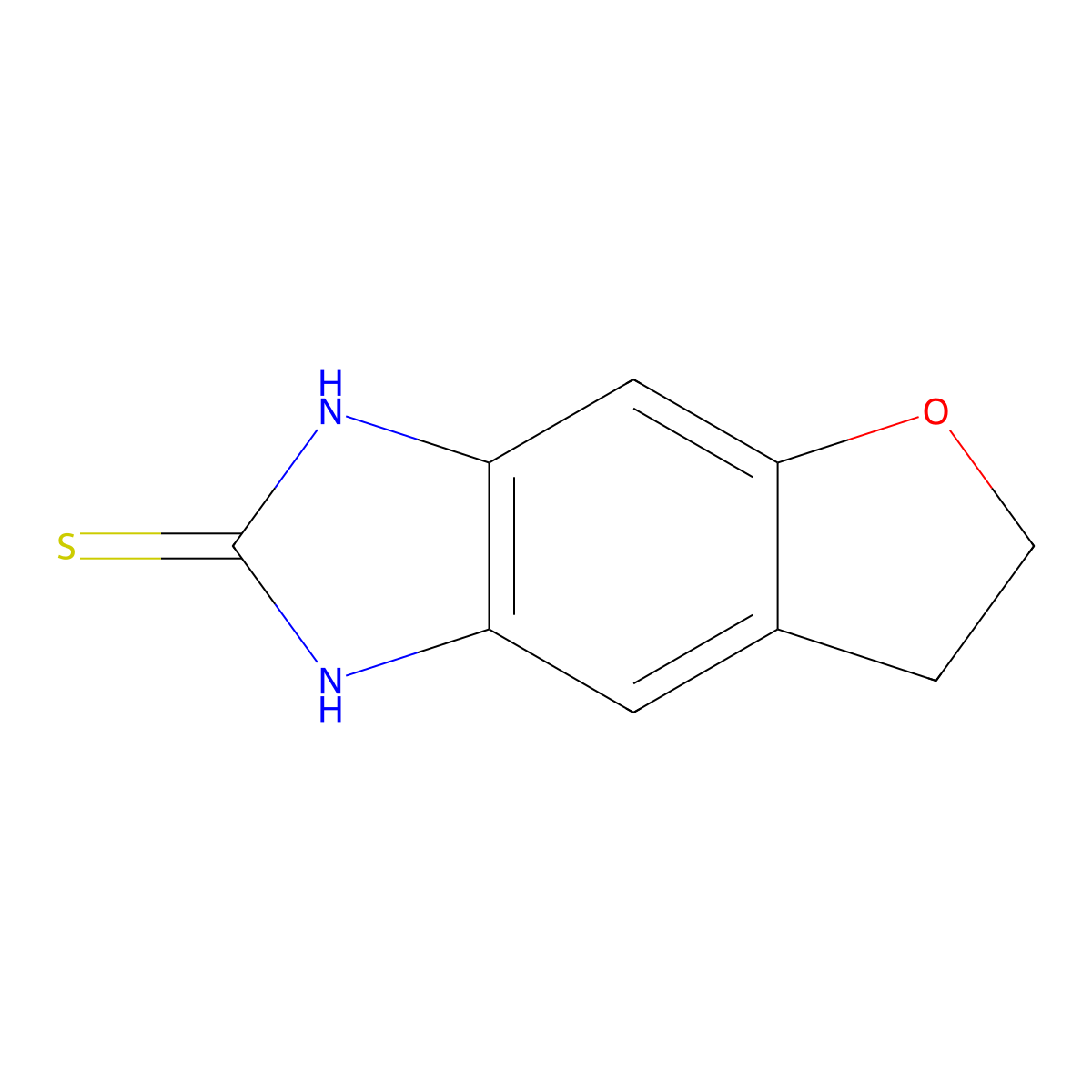 1,3,6,7-tetrahydro-2H-Furo[2,3-f]benzimidazole-2-thione molecular structure, CAS 1322643-80-0
