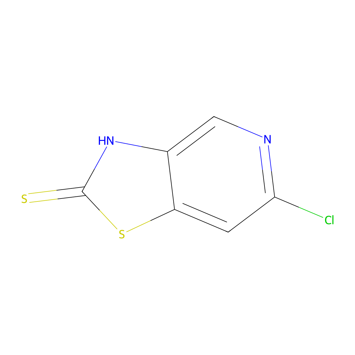 6-Chloro-(1,3)thiazolo(4,5-c)pyridine-2-thiol molecular structure, CAS 1322752-29-3