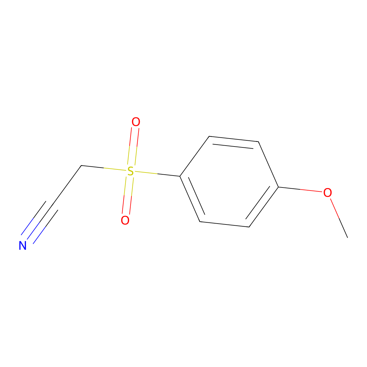 2-(4-Methoxybenzenesulfonyl)acetonitrile molecular structure, CAS 132276-87-0