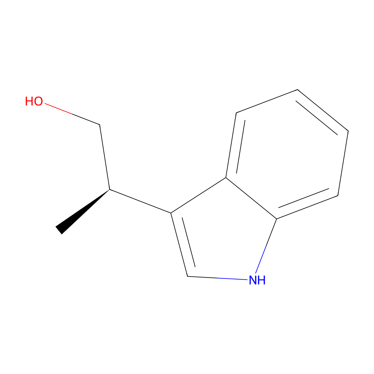 (R)-2-(1H-Indol-3-yl)propan-1-ol molecular structure, CAS 1322763-73-4