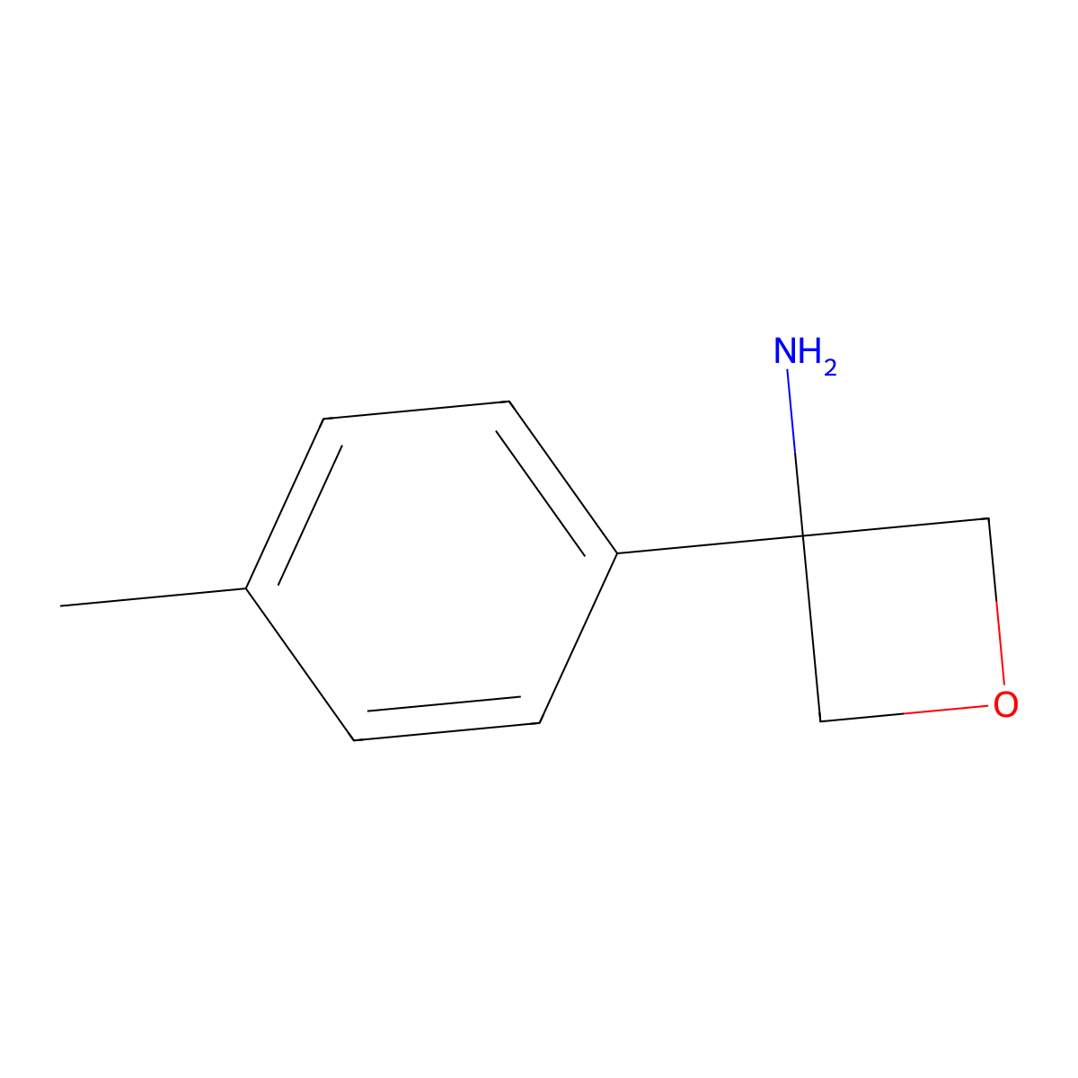 3-(P-Tolyl)oxetan-3-amine molecular structure, CAS 1322878-25-0