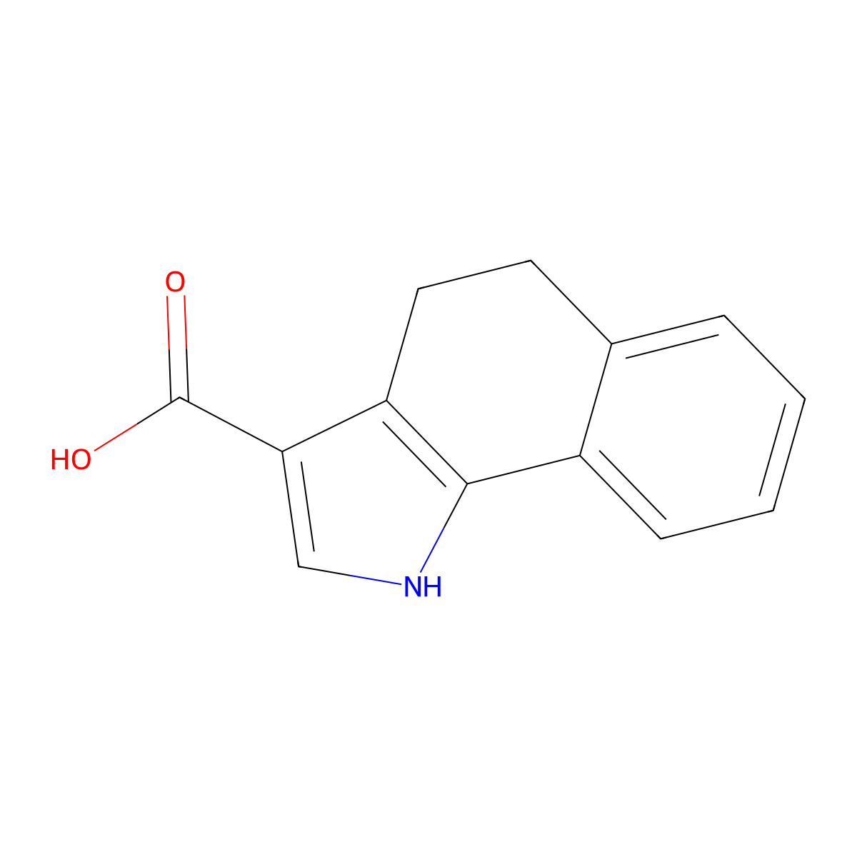 1H,4H,5H-benzo[g]indole-3-carboxylic acid molecular structure, CAS 132288-31-4