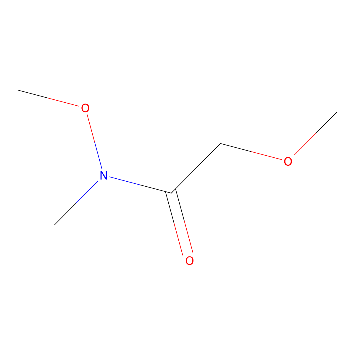 N,2-dimethoxy-N-methylacetamide molecular structure, CAS 132289-57-7
