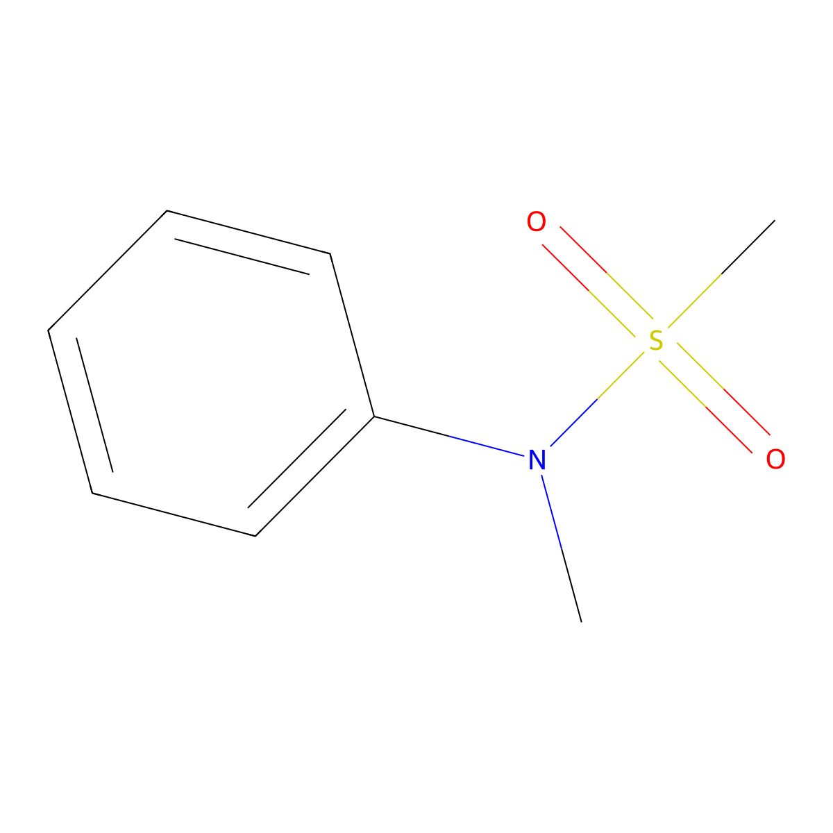 N-methyl-N-phenylmethanesulfonamide molecular structure, CAS 13229-35-1