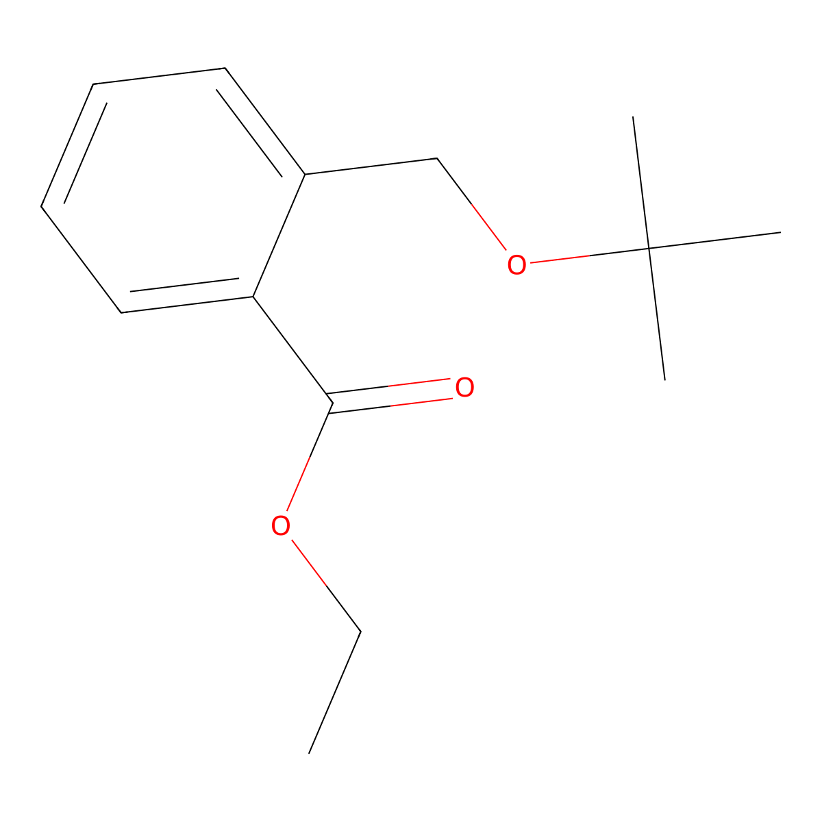 Ethyl 2-[(1,1-dimethylethoxy)methyl]benzoate molecular structure, CAS 132292-12-7
