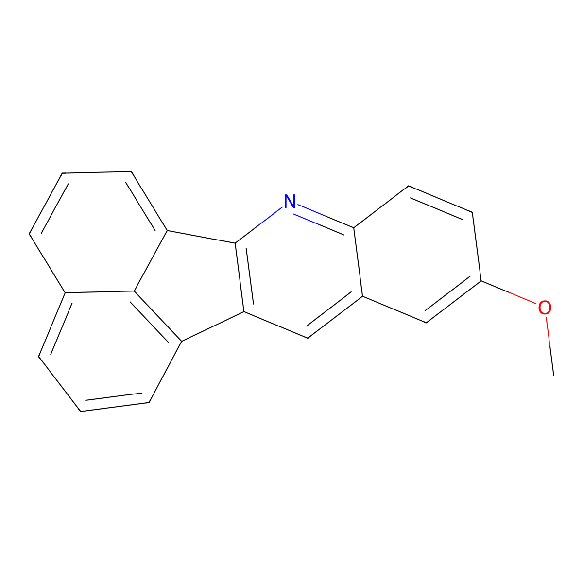 10-Methoxyacenaphtho(1,2-b)quinoline molecular structure, CAS 132297-89-3