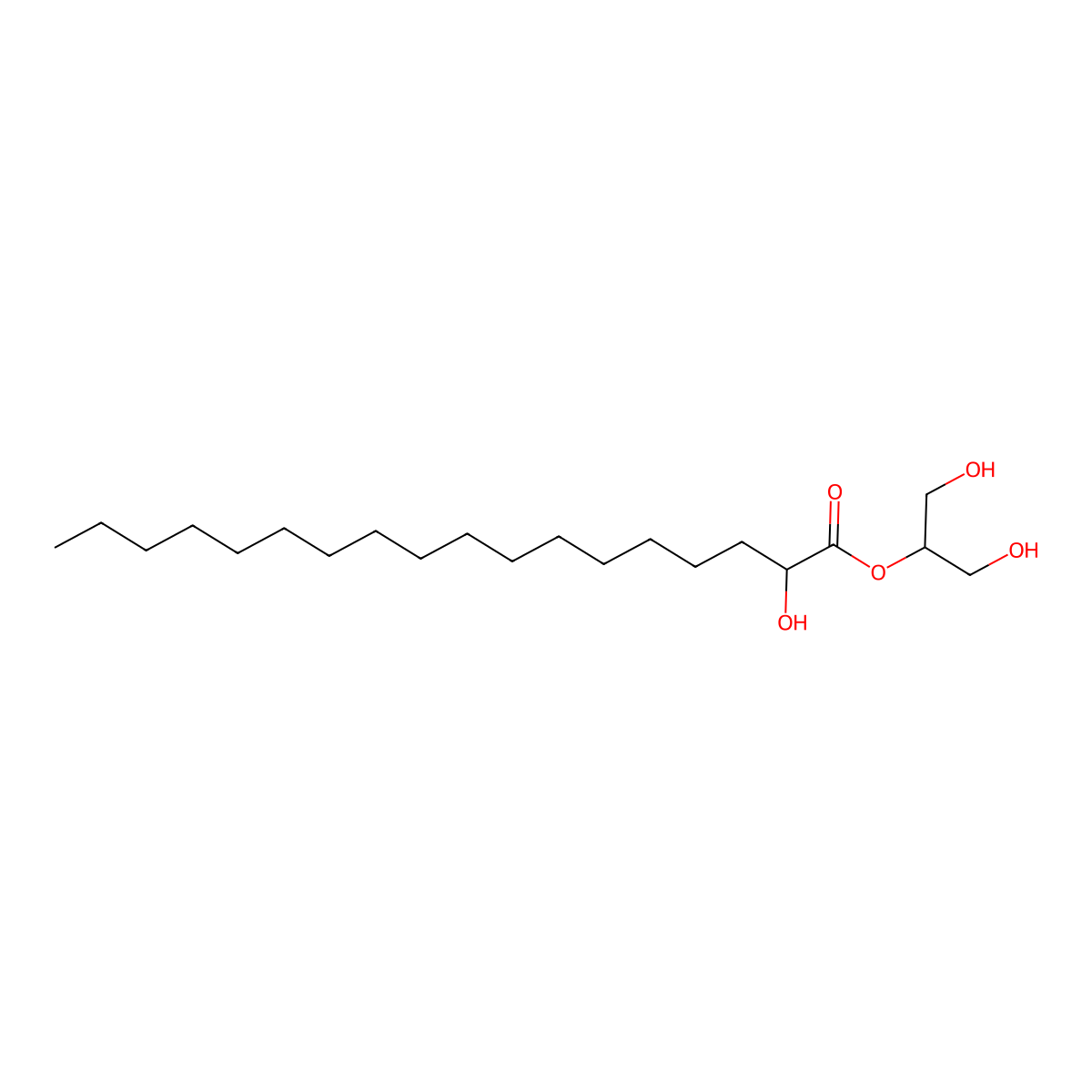 Glyceryl Hydroxystearate molecular structure, CAS 1323-42-8