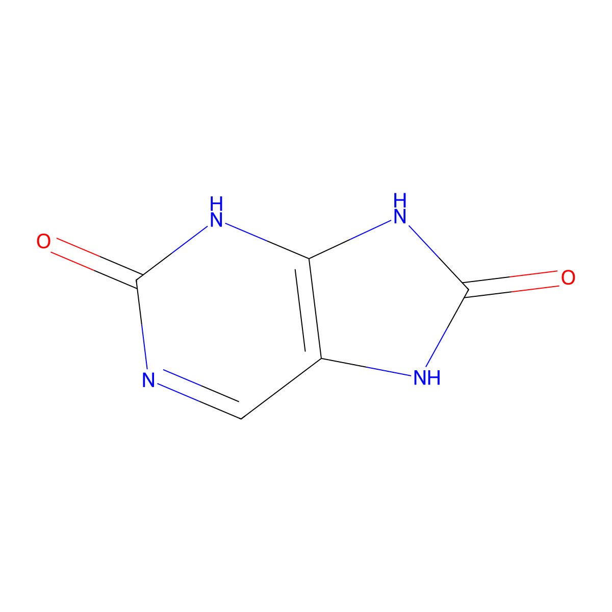 7,9-Dihydro-2H-purine-2,8(3H)-dione molecular structure, CAS 13230-99-4