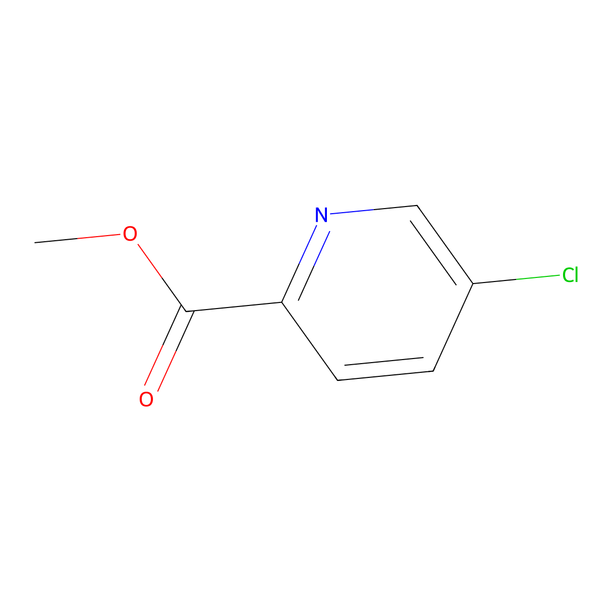 Methyl 5-chloropyridine-2-carboxylate molecular structure, CAS 132308-19-1