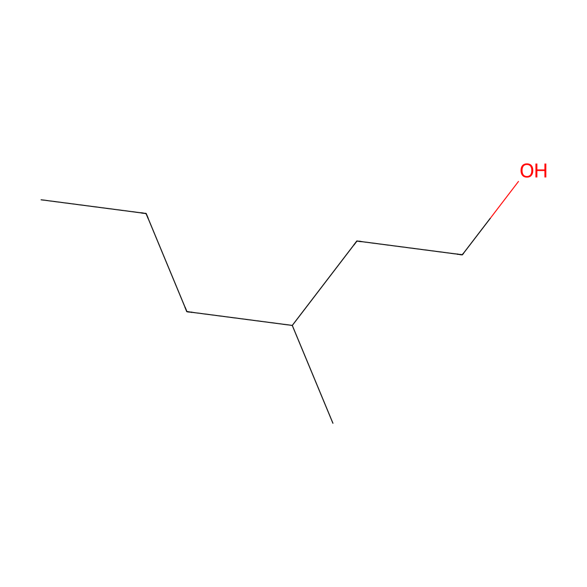 3-Methylhexan-1-ol molecular structure, CAS 13231-81-7