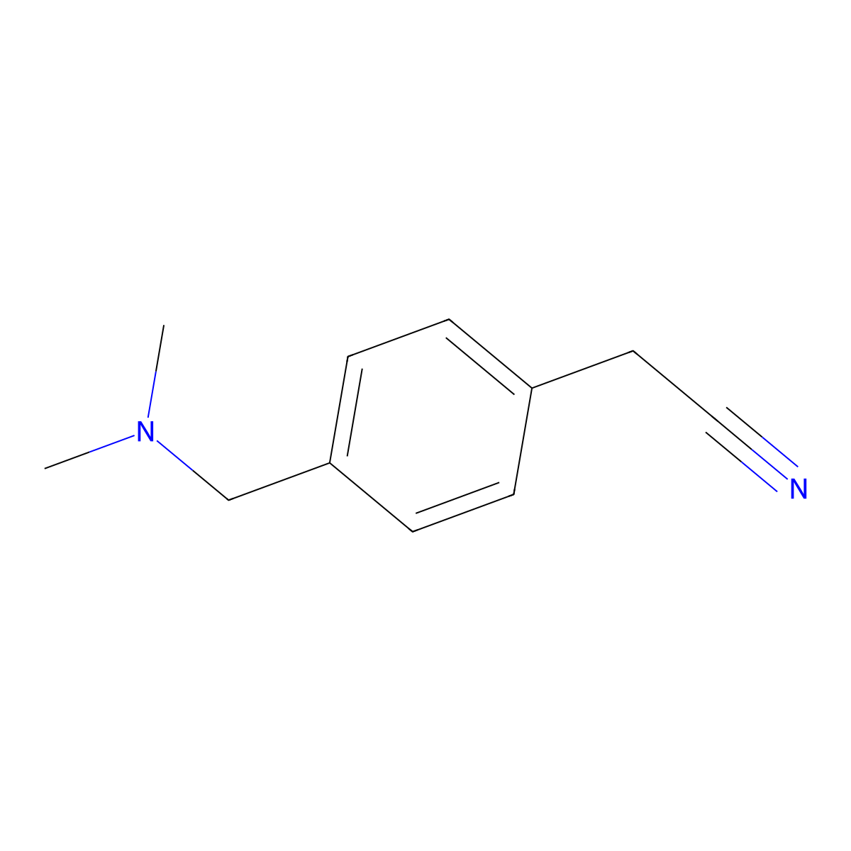 4-[(Dimethylamino)methyl]phenylacetonitrile molecular structure, CAS 132312-25-5