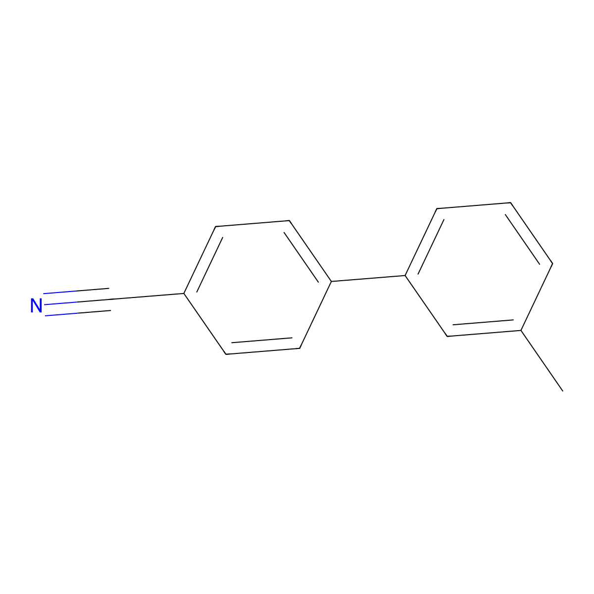 4-(3-Methylphenyl)benzonitrile molecular structure, CAS 132312-57-3