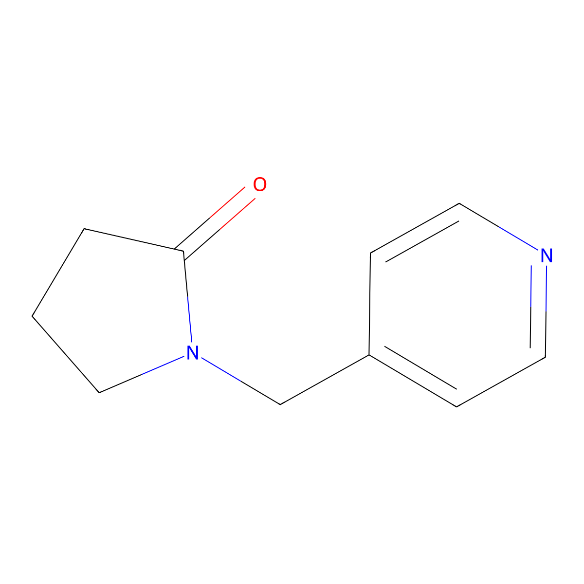 1-(Pyridin-4-ylmethyl)pyrrolidin-2-one molecular structure, CAS 132312-62-0