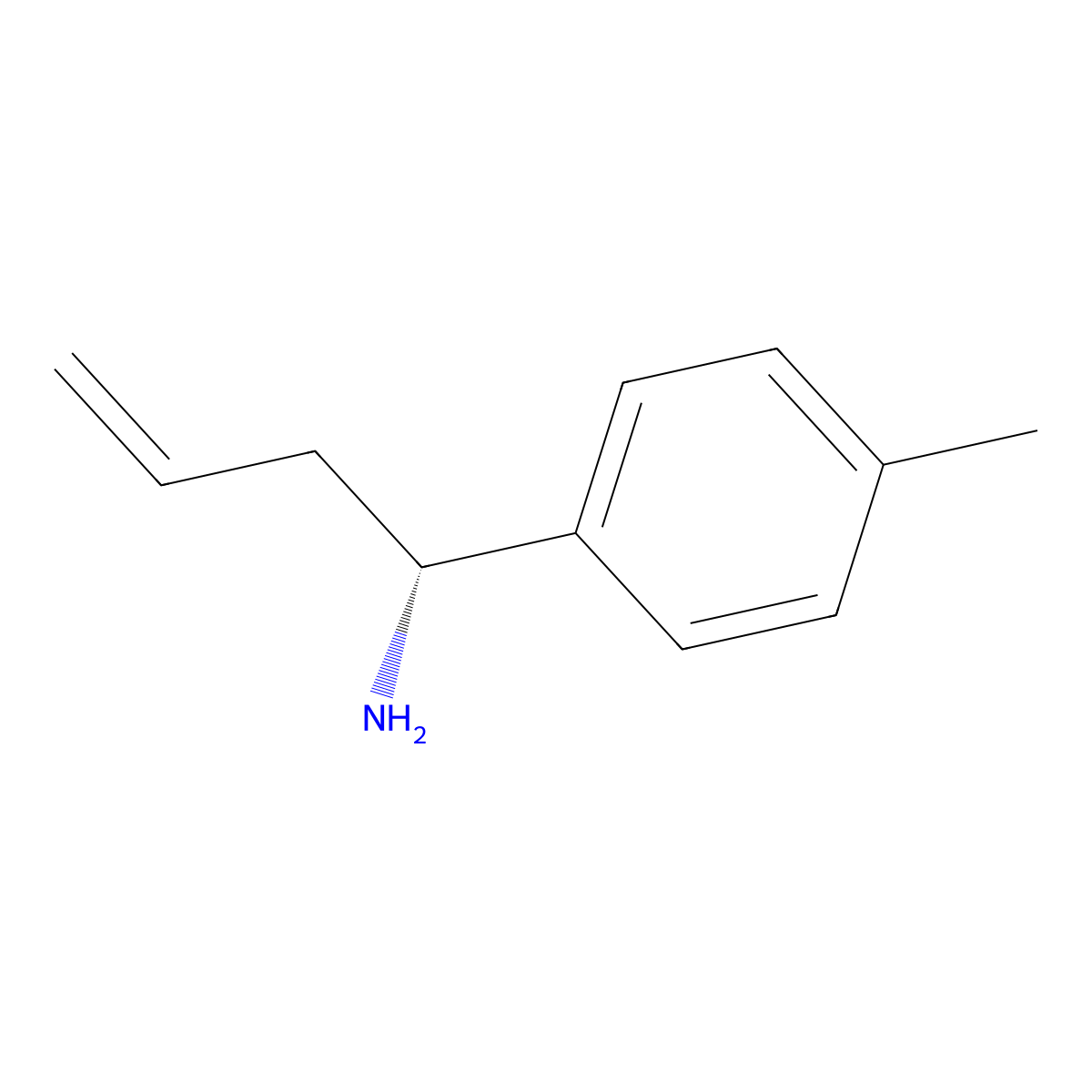 (R)-1-(p-Tolyl)but-3-en-1-amine molecular structure, CAS 132312-97-1