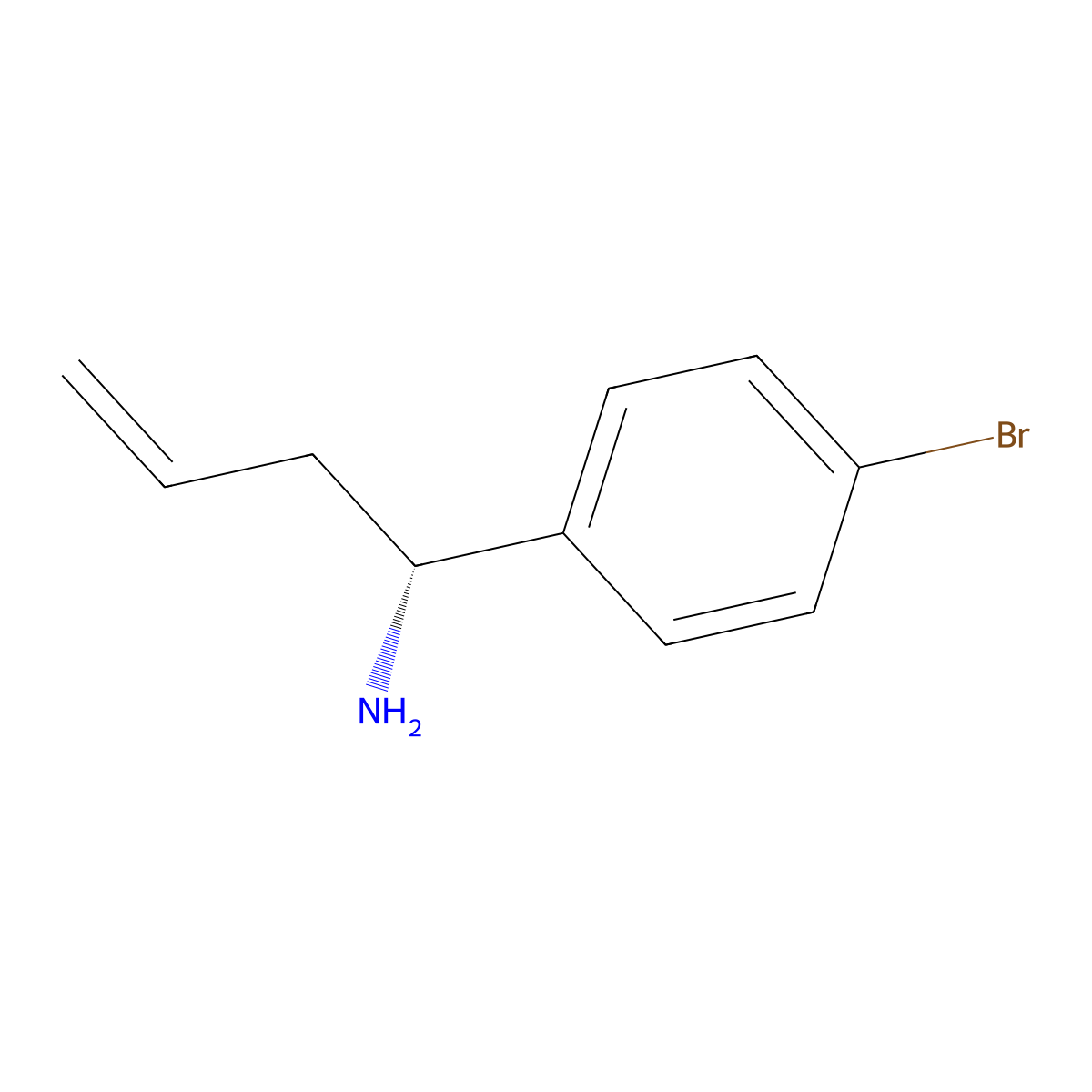 (R)-1-(4-Bromophenyl)but-3-en-1-amine molecular structure, CAS 132313-09-8