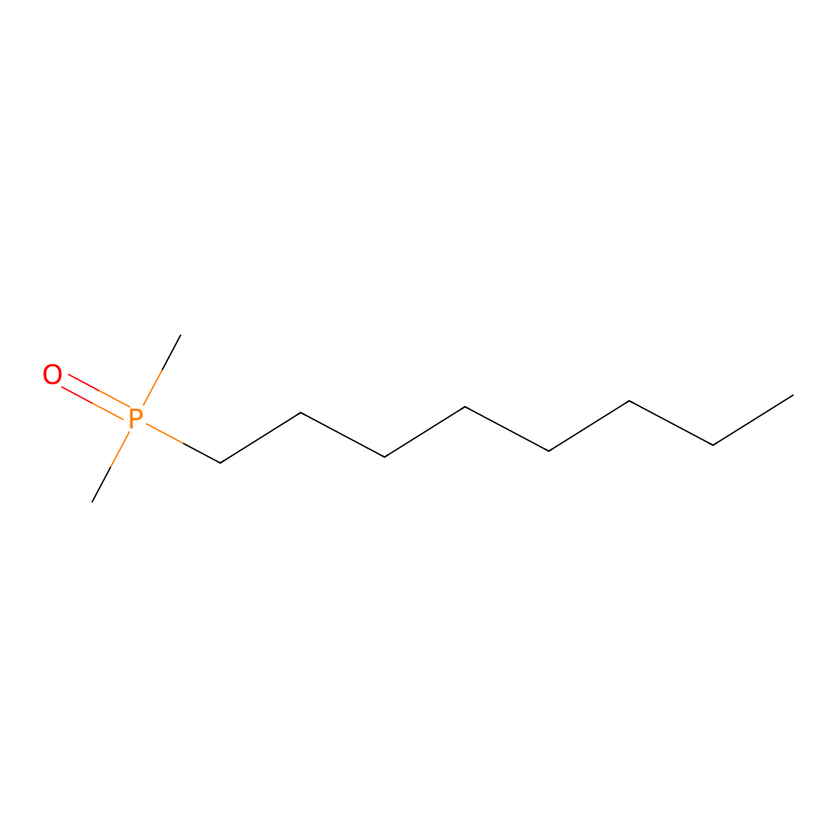 1-Dimethylphosphoryloctane molecular structure, CAS 13232-68-3