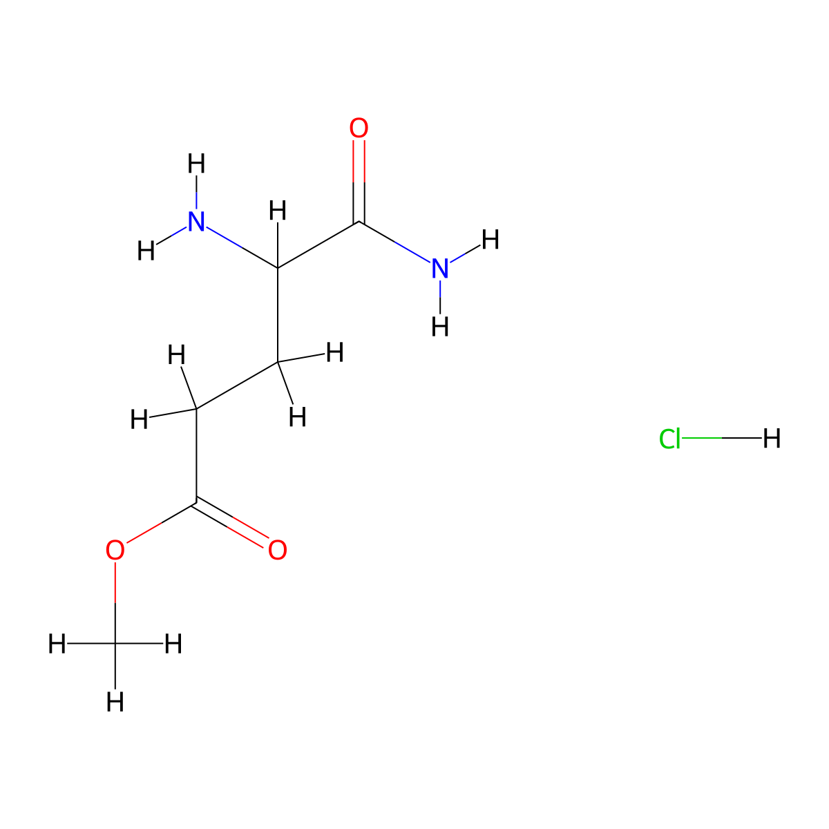 Methyl 4,5-diamino-5-oxopentanoate hydrochloride molecular structure, CAS 1323290-64-7