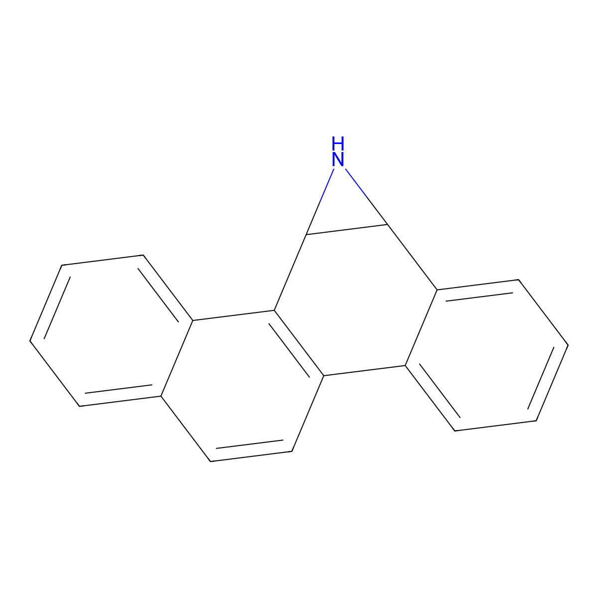 Chrysene-5,6-imine molecular structure, CAS 132335-15-0