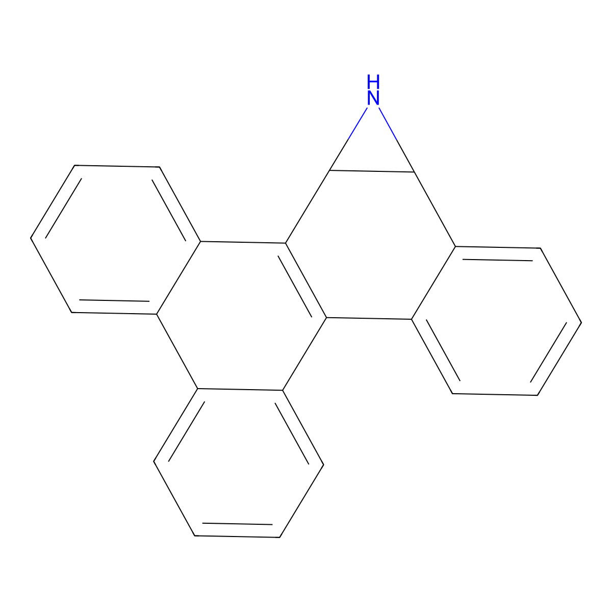 Benzo(g)chrysene-9,10-imine molecular structure, CAS 132335-20-7