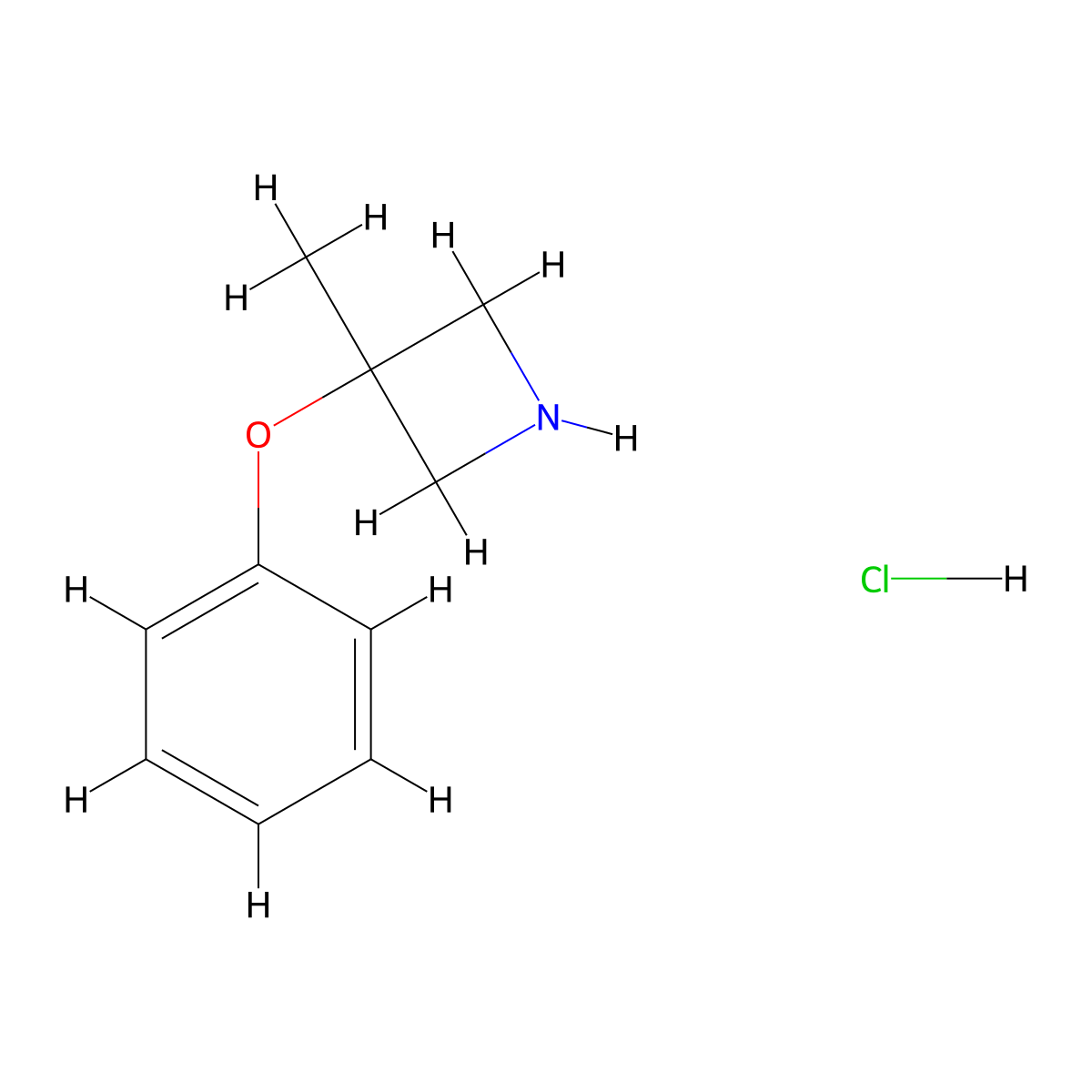 3-Methyl-3-phenoxyazetidine HCl molecular structure, CAS 1323362-91-9