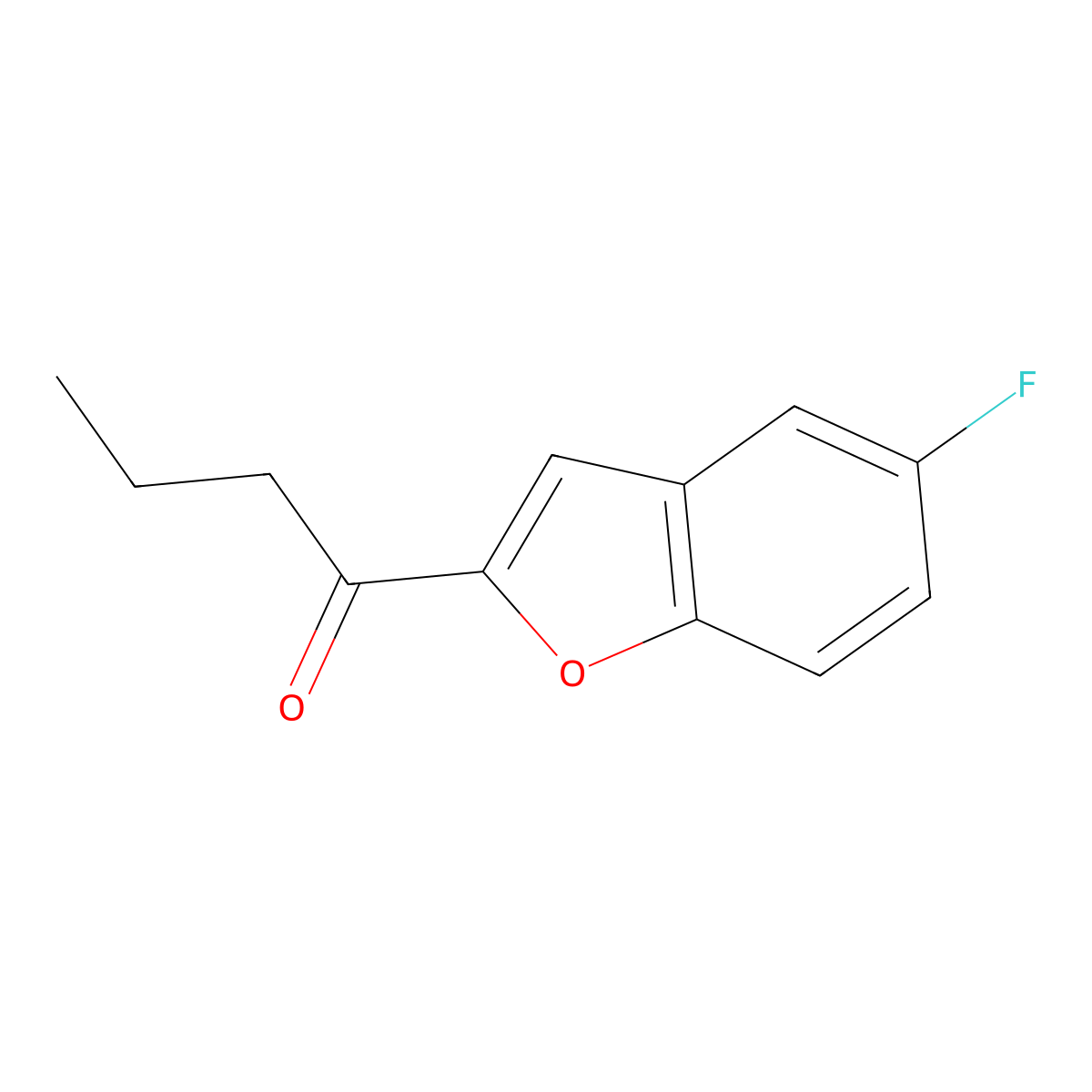 1-(5-Fluoro-1-benzofuran-2-yl)butan-1-one molecular structure, CAS 1323367-62-9