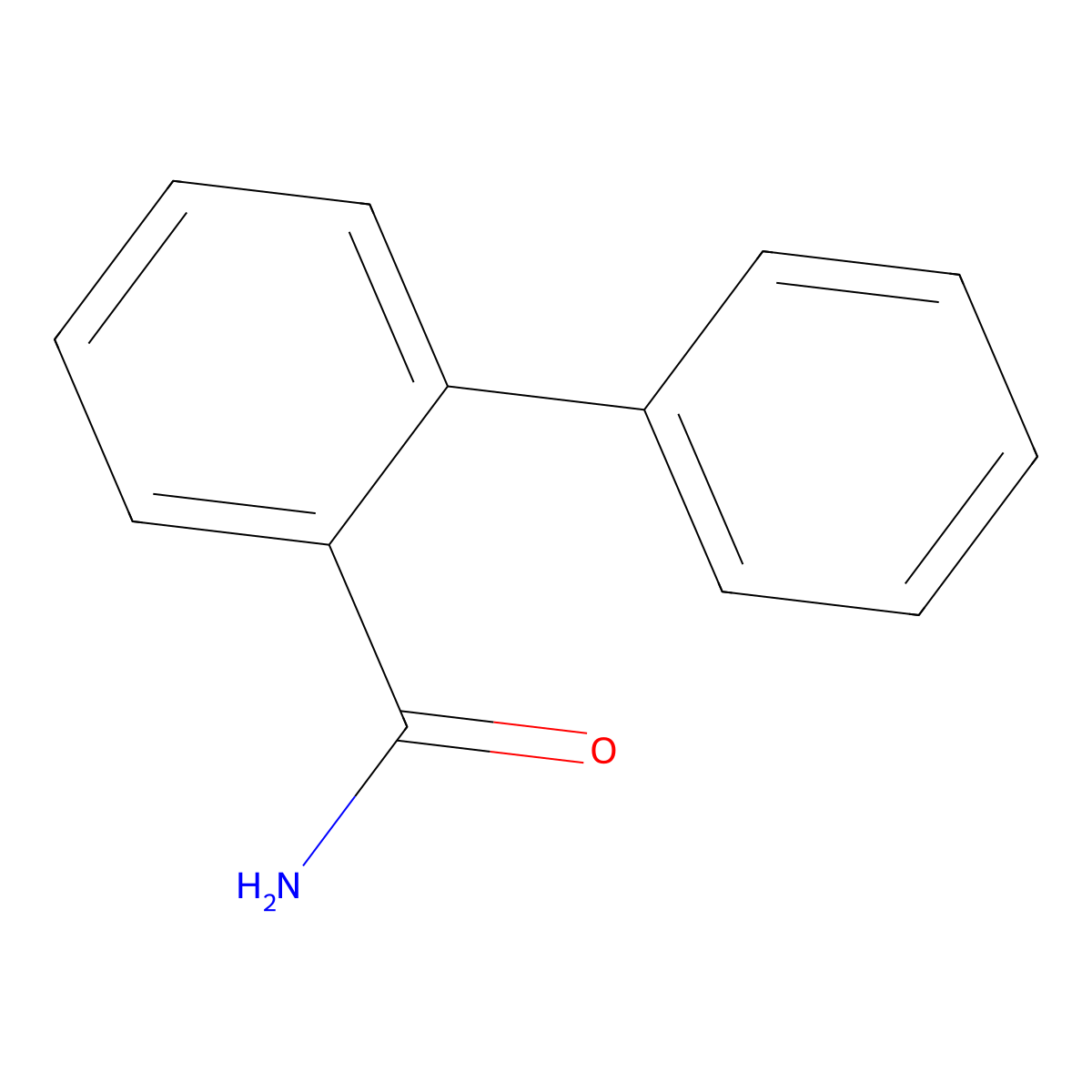(1,1'-Biphenyl)-2-carboxamide molecular structure, CAS 13234-79-2