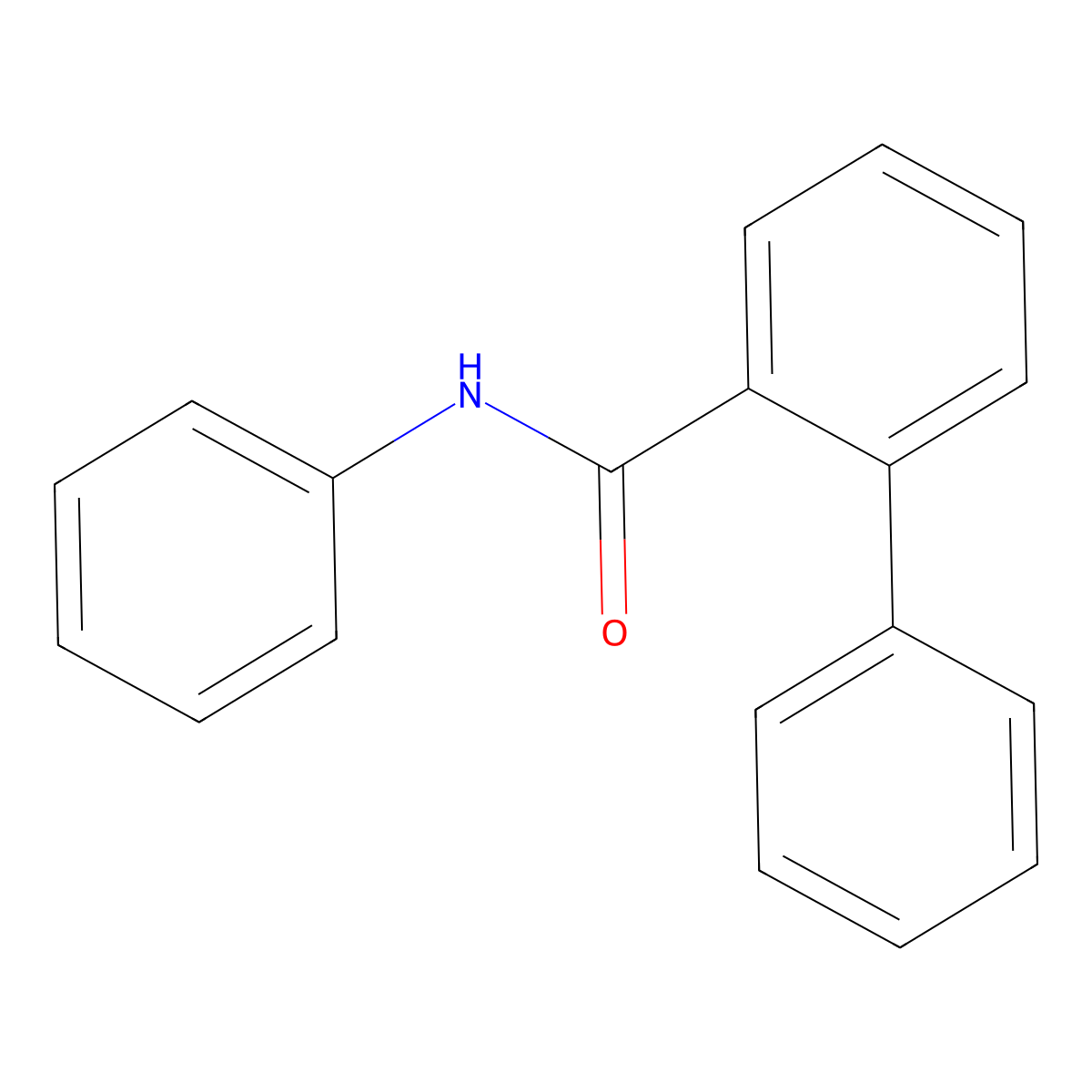 N-Phenyl[1,1'-biphenyl]-2-carboxamide molecular structure, CAS 13234-80-5