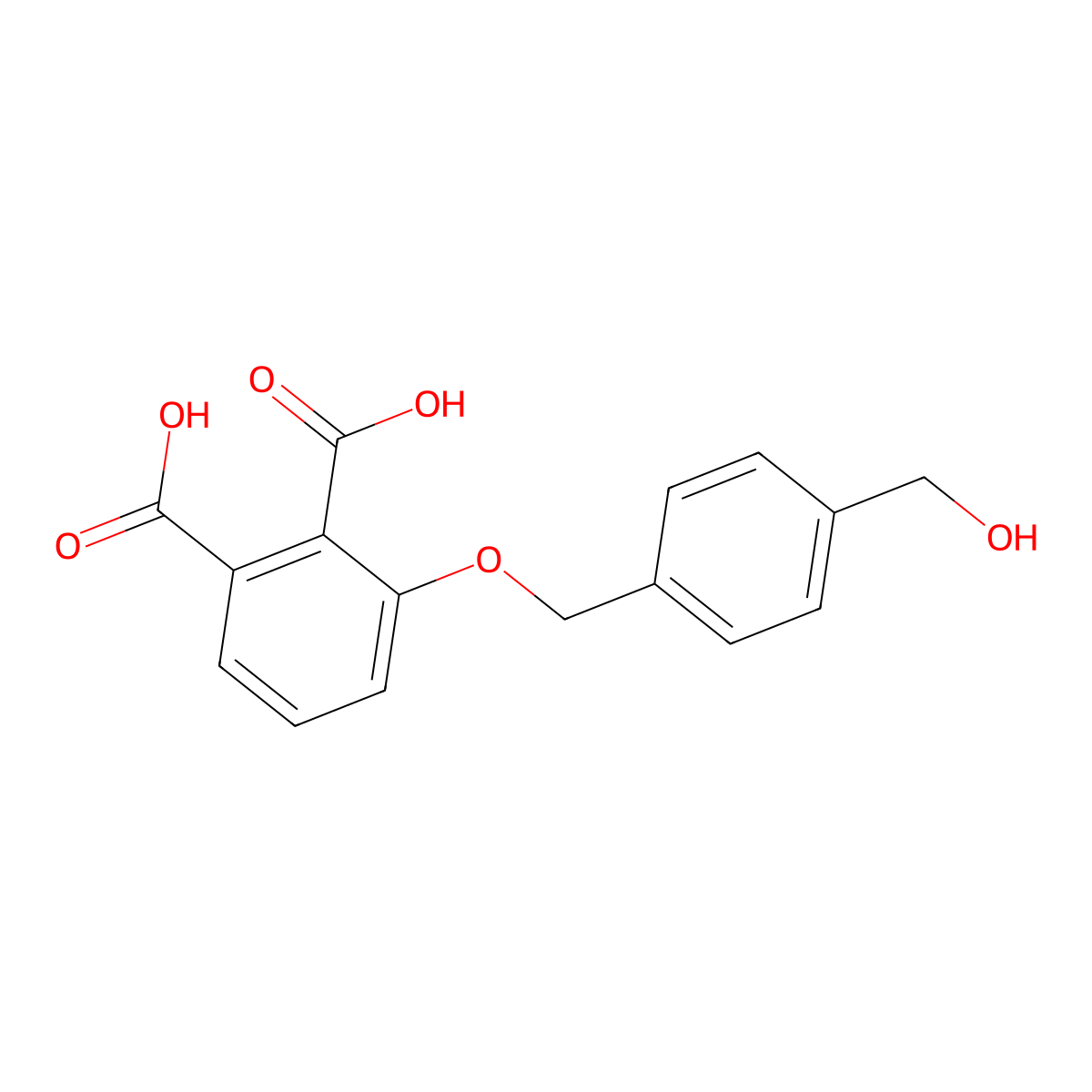 3-{[4-(Hydroxymethyl)phenyl]methoxy}benzene-1,2-dicarboxylicacid molecular structure, CAS 1323408-36-1