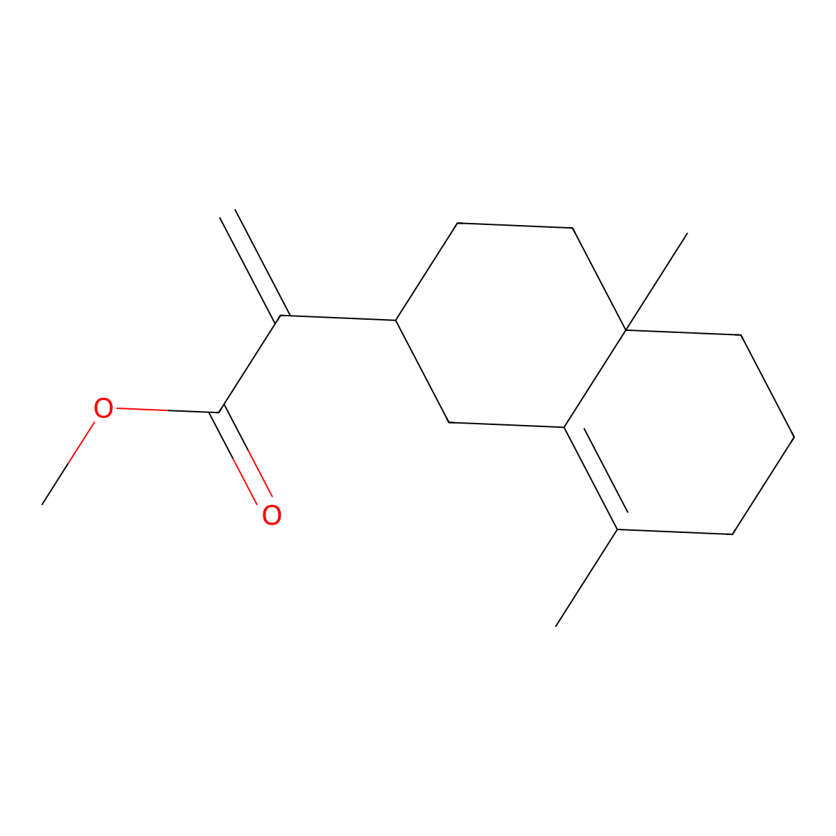 Methyl isocostate molecular structure, CAS 132342-55-3