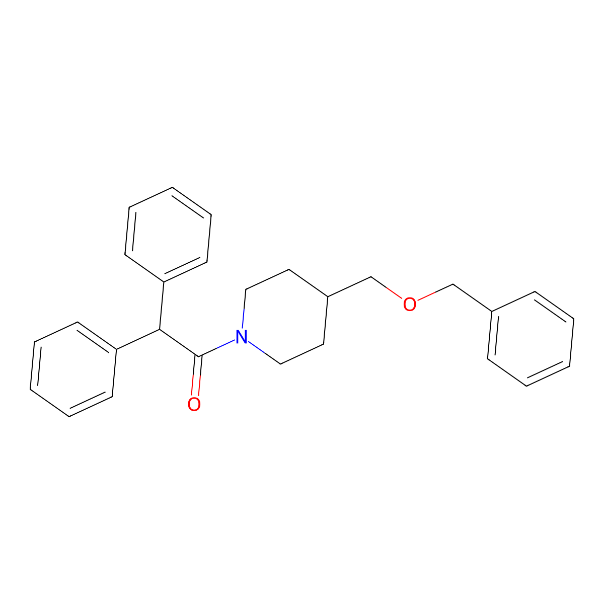 1-{4-[(Benzyloxy)methyl]piperidin-1-yl}-2,2-diphenylethan-1-one molecular structure, CAS 1323548-86-2