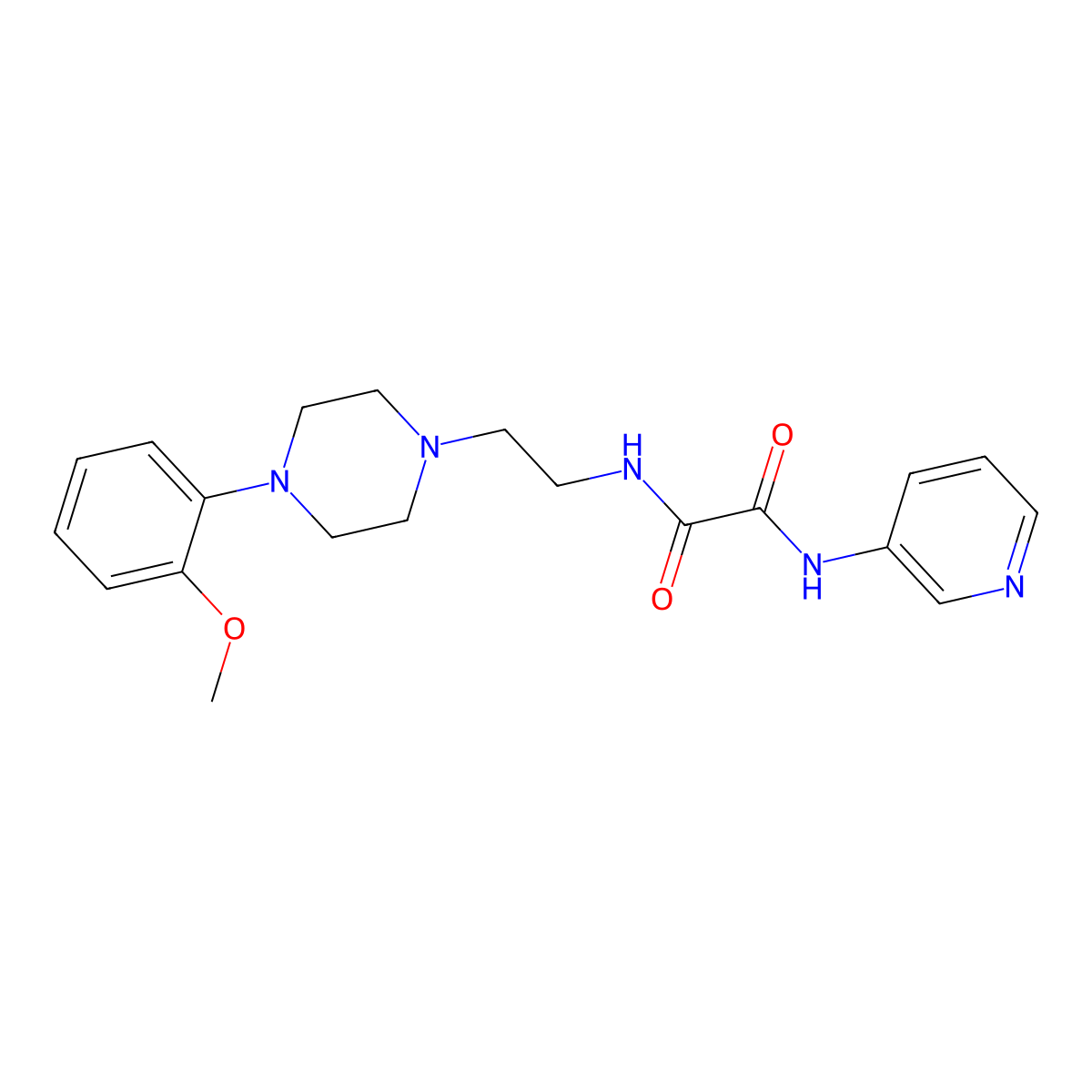 N1-(2-(4-(2-methoxyphenyl)piperazin-1-yl)ethyl)-N2-(pyridin-3-yl)oxalamide molecular structure, CAS 1323694-15-0