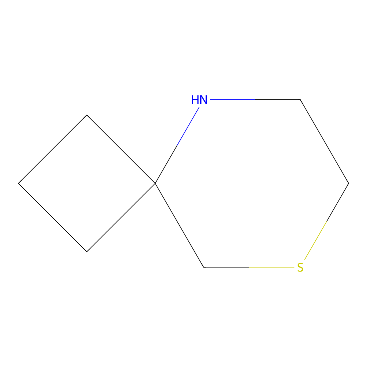 8-Thia-5-azaspiro[3.5]nonane molecular structure, CAS 132378-95-1