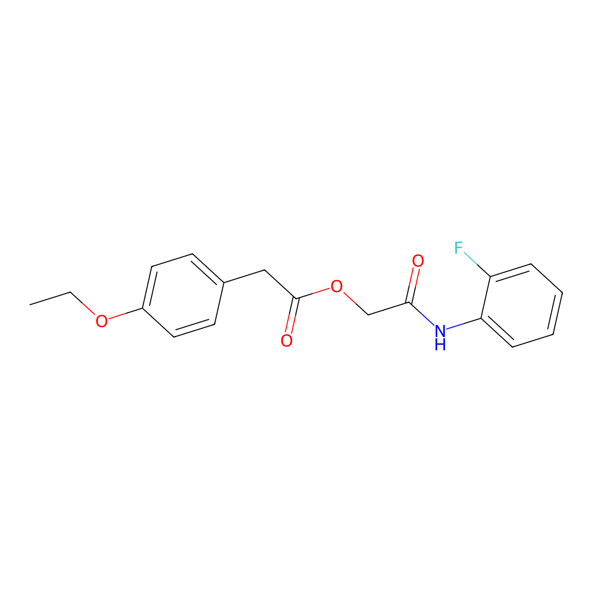 2-[(2-Fluorophenyl)amino]-2-oxoethyl (4-ethoxyphenyl)acetate molecular structure, CAS 1323780-81-9