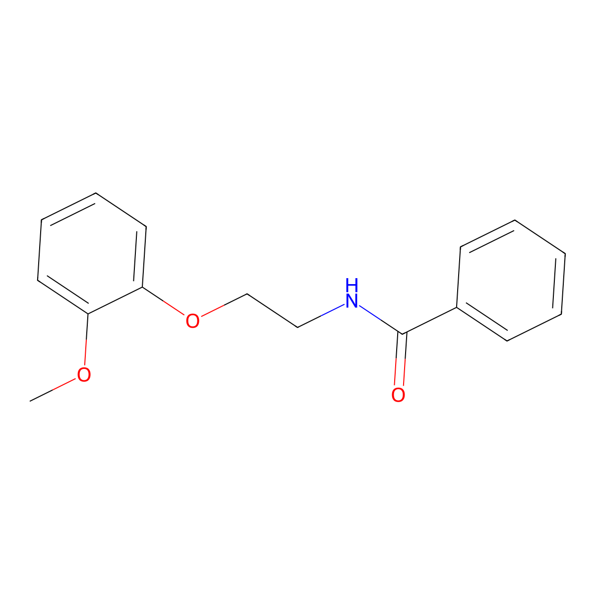 N-(2-(2-Methoxyphenoxy)ethyl)benzamide molecular structure, CAS 1323864-93-2