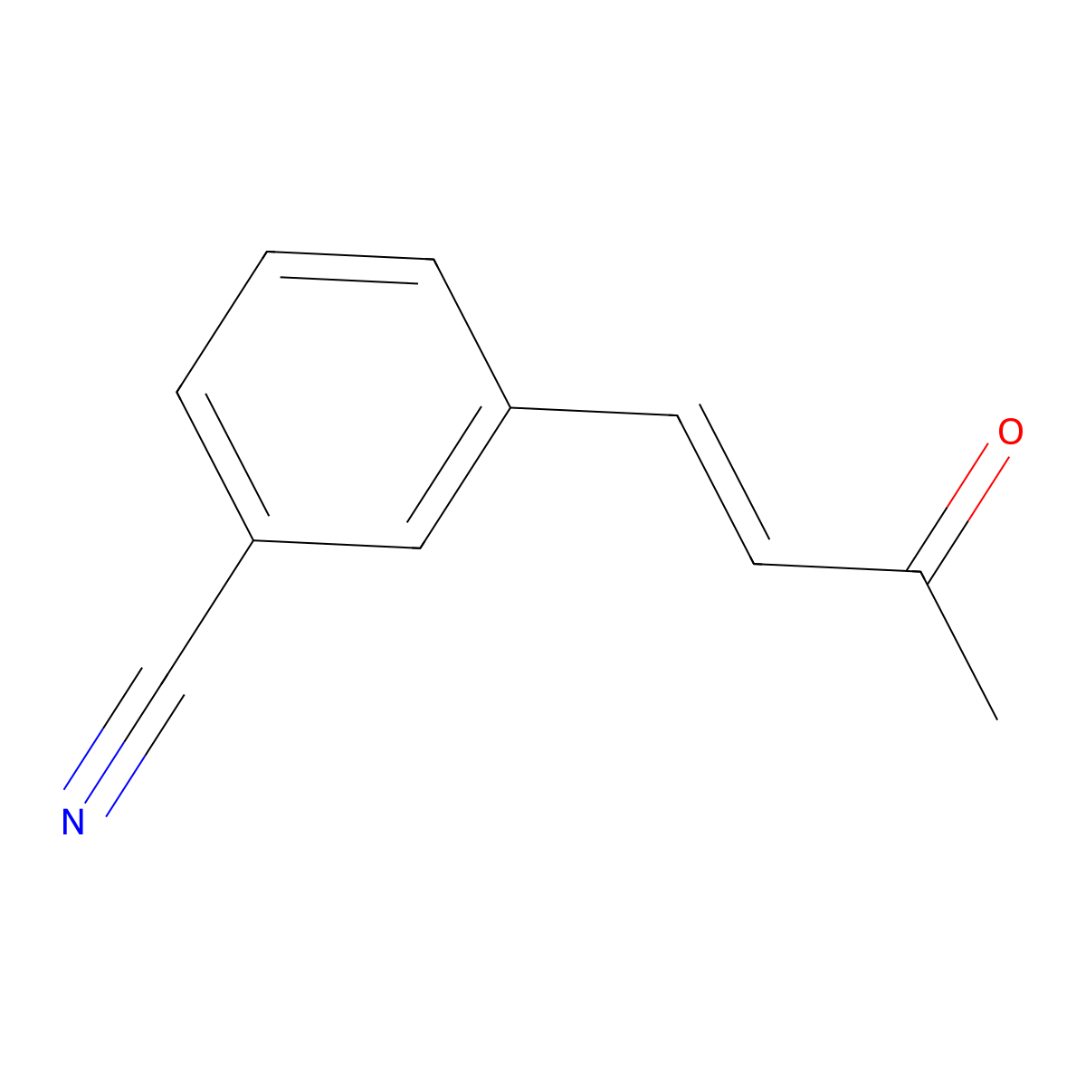 3-Buten-2-one,4-(3-cyanophenyl)- molecular structure, CAS 132390-57-9