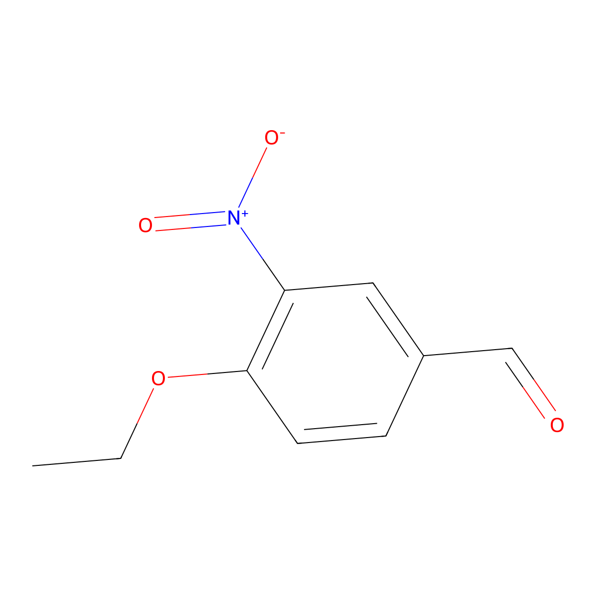 4-Ethoxy-3-nitrobenzaldehyde molecular structure, CAS 132390-61-5