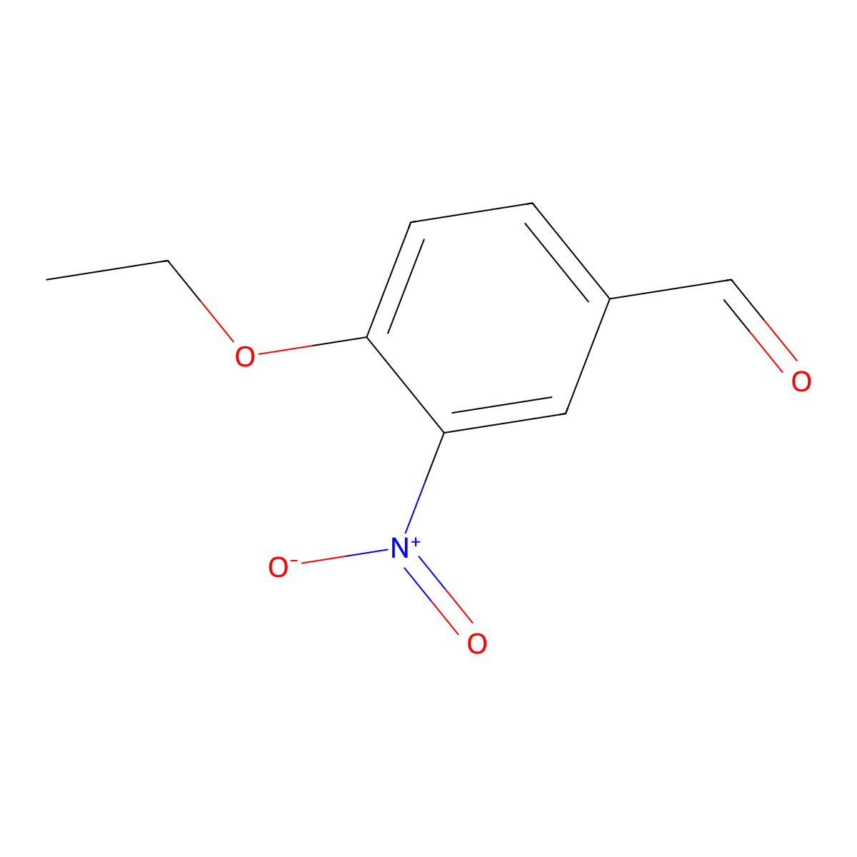 4-Ethoxy-3-nitrobenzaldehyde molecular structure, CAS 132390-61-5