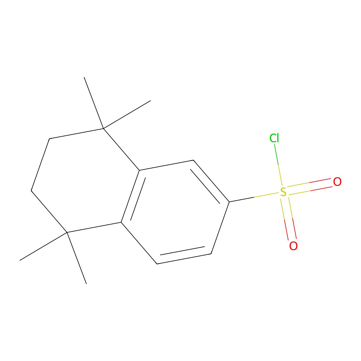 5,5,8,8-Tetramethyl-5,6,7,8-tetrahydro-2-naphthalenesulfonyl chloride molecular structure, CAS 132392-26-8