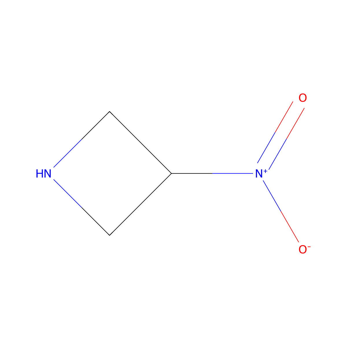 3-Nitroazetidine molecular structure, CAS 132395-39-2