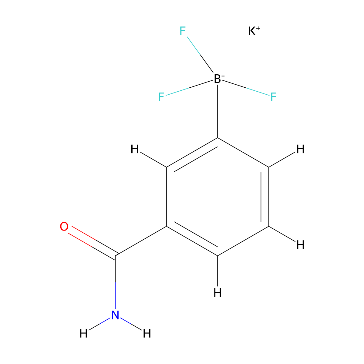 Potassium (3-carbamoylphenyl)trifluoroborate molecular structure, CAS 1323952-09-5
