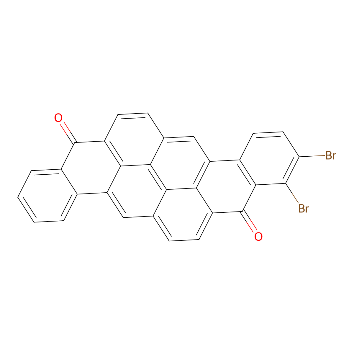 Dibromopyranthrene-8,16-dione molecular structure, CAS 1324-35-2