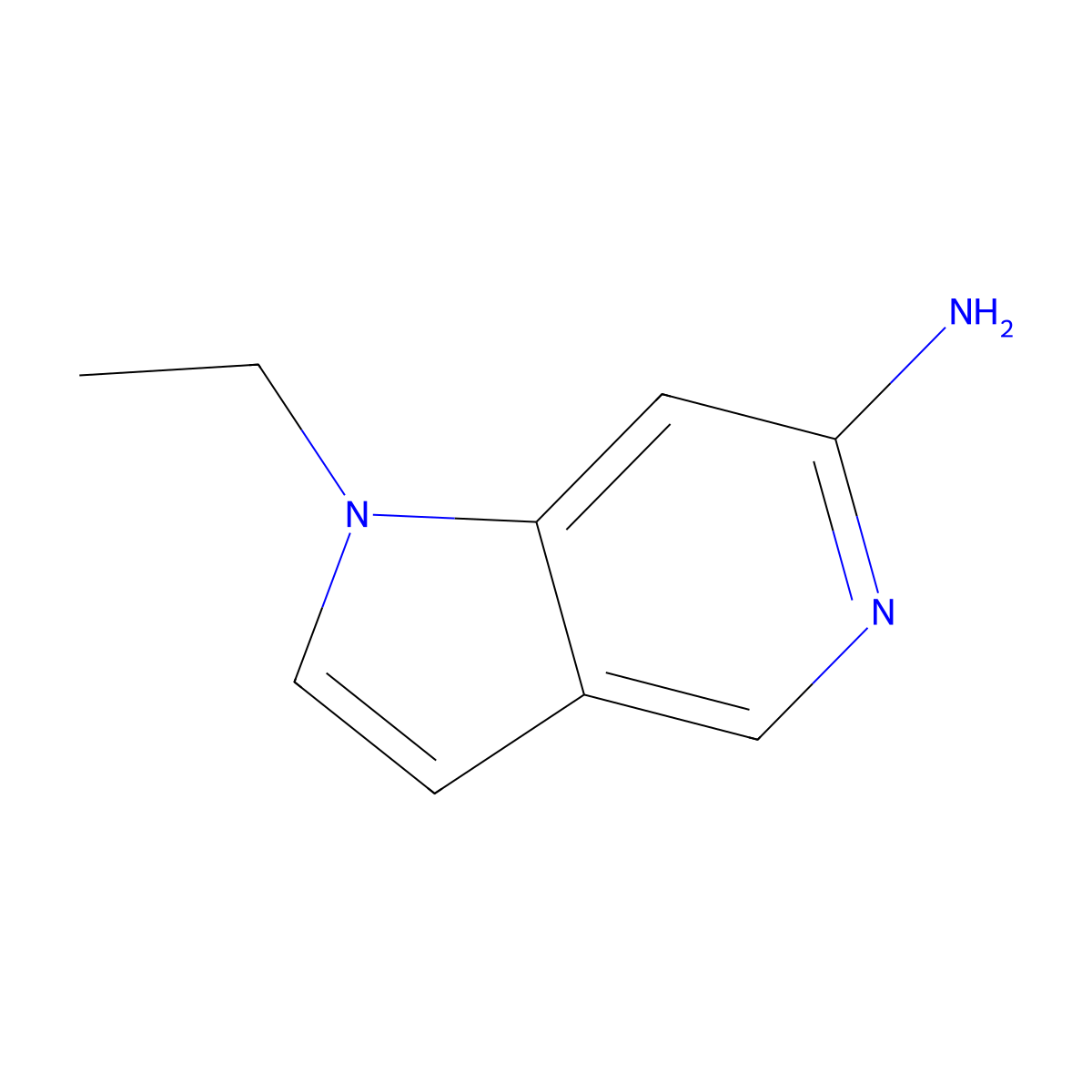 1-ethyl-1H-pyrrolo[3,2-c]pyridin-6-amine molecular structure, CAS 1324002-91-6