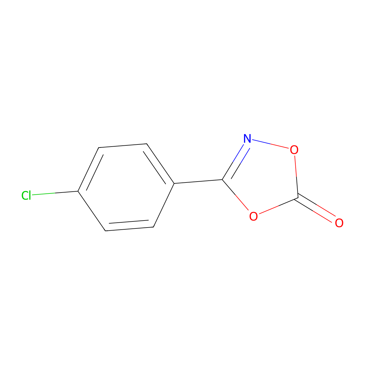3-(4-Chlorophenyl)-1,4,2-dioxazol-5-one molecular structure, CAS 132401-91-3