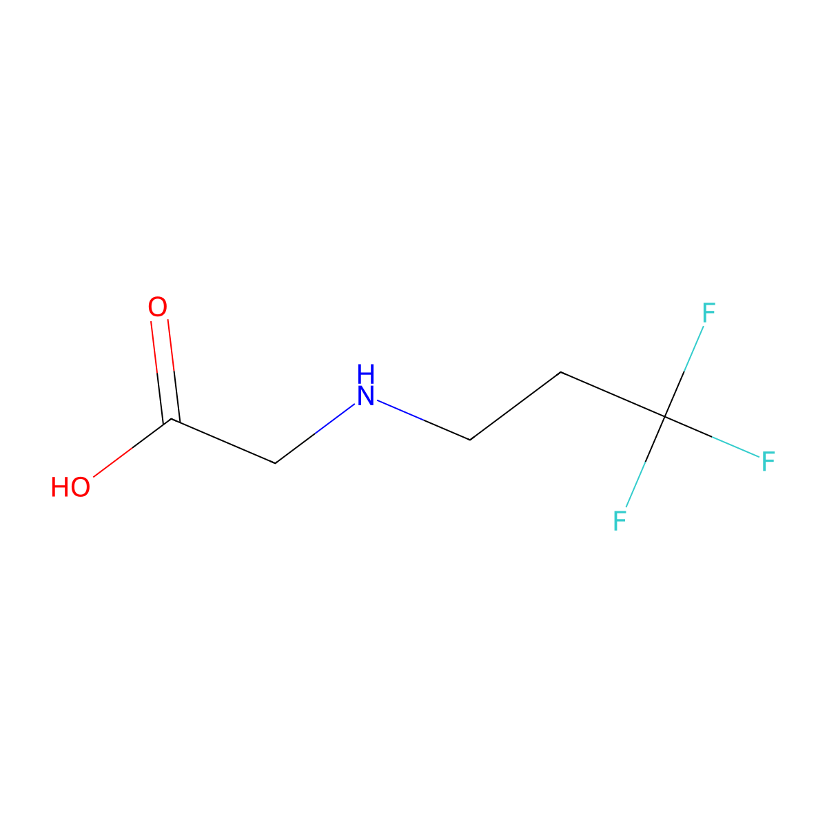 2-[(3,3,3-Trifluoropropyl)amino]acetic acid molecular structure, CAS 1324053-92-0