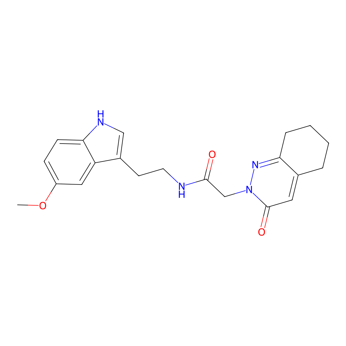 N-[2-(5-methoxy-1H-indol-3-yl)ethyl]-2-(3-oxo-5,6,7,8-tetrahydrocinnolin-2(3H)-yl)acetamide molecular structure, CAS 1324060-43-6